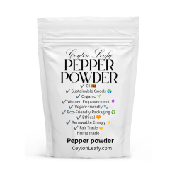 Black Pepper Powder 100g – Pure Organic Ceylon Spice | GI Sri Lanka