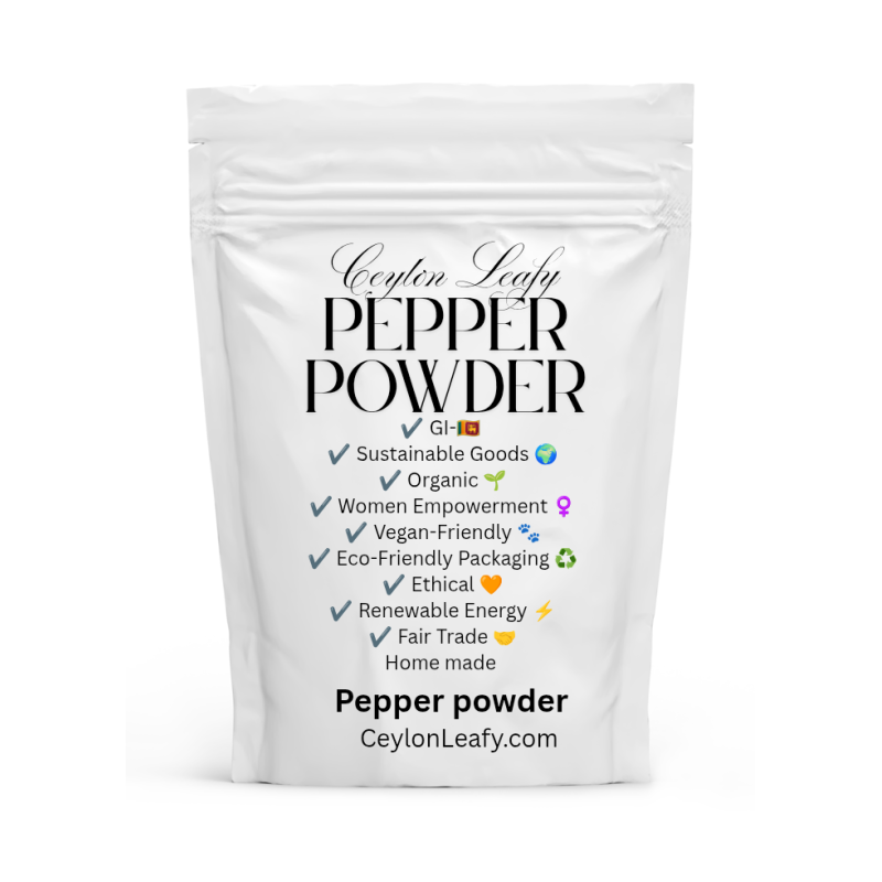 Black Pepper Powder 100g – Pure Organic Ceylon Spice | GI Sri Lanka Black Pepper Powder 100g – Pure Organic Ceylon Spice | GI Sri Lanka