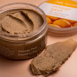Orange Peel Pac – 225 ML is a powerful herbal face and body treatment designed to reduce marks, balance skin tone, and restore a