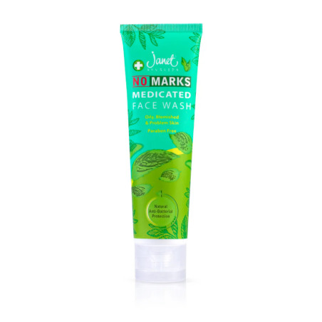 Janet Ayurveda No Marks Face Wash – 100ML | Blemish Control Herbal Cleanser