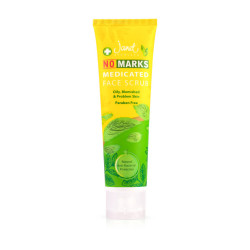 Janet Ayurveda No Marks Face Scrub 100ML | Anti-Blackhead & Oil Control